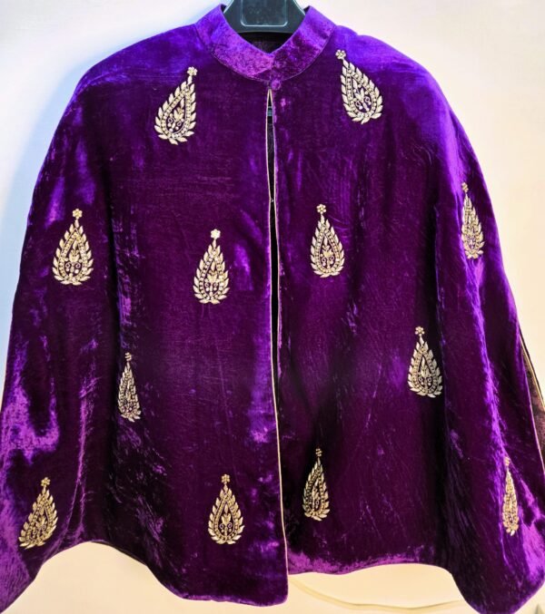 Velvet Motif Cape