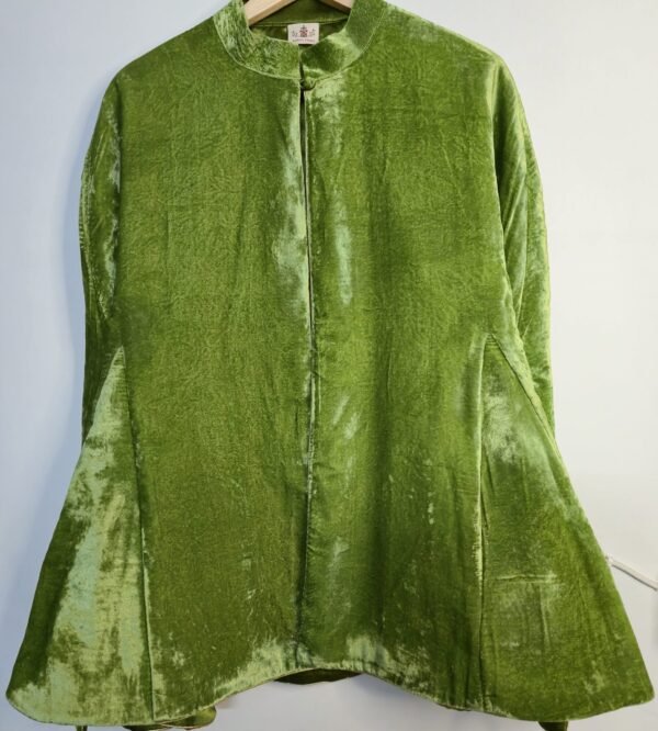 Verdant Silk Velvet Global Cape